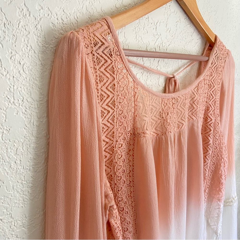 En Créme Ombré Boho Blouse - Picture 3 of 15